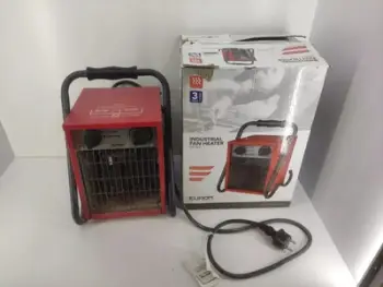 Ngrohëse industriale me ventilator Eurom EK 9002, 3000W, me termostat, e kuqe