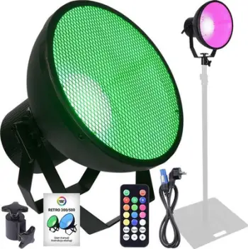 Reflektor skenik Light4Me Retro 300, LED 40W RGBA, me DMX, i zi