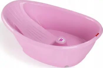 Vaskë bebe Okbaby Bella, 78.5x50x25.5cm, plastike ergonomike, rozë
