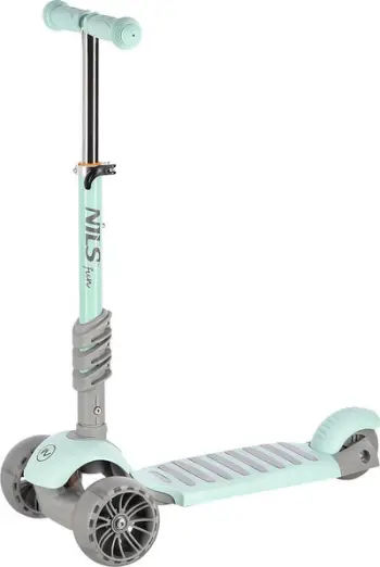 Trotinet për fëmijë NILS Fun HLB808, 3 rrota, 2 në 1, mint