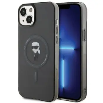 Mbulesë telefoni Karl Lagerfeld KLHMP15MHFCKNOK, iPhone 15 Plus 6.7", MagSafe, e zezë