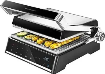 Grill kontakti Cecotec Rock n Grill Smart, 1000W, pllaka jo ngjitëse RockStone, gri