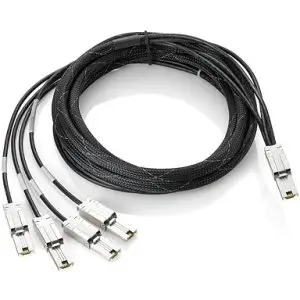 Kabllo i jashtëm HP AN976A, Mini SAS 1 në 4, 4m, i zi
