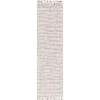 Tapet korridor Safavieh Natural Fiber NF826, 70x244cm, me copa dekorative, ngjyrë ivory natyrale