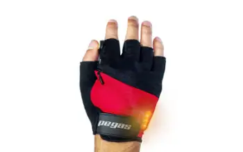 Dorëza çiklizmi Pegas Gloves with LED Signal XXL, sinjal LED, madhësia XXL, të kuqe