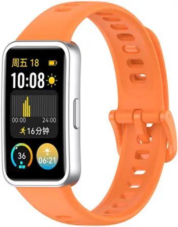 Rrip 4wrist, për Huawei Watch Band 10, 9 dhe 8, portokalli
