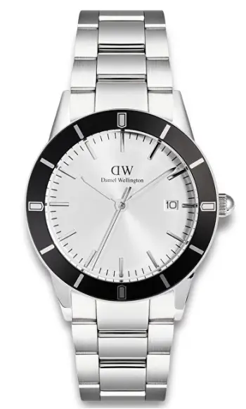 Orë dore Daniel Wellington Iconic Paradigm 40 DW00100819, unisex, e argjendtë