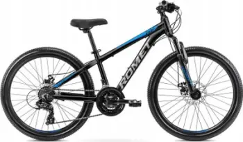 Biçikletë malore Romet Rambler Dirt 24", 21 marshe Shimano, frena disk, e zezë