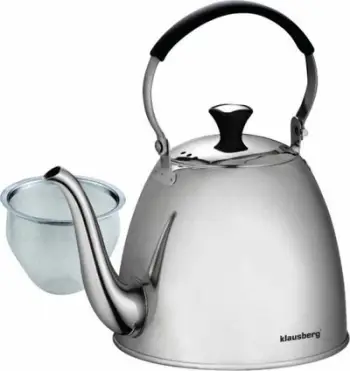 Çajnik Klausberg KB-7456, 1.1L, me filter çeliku, argjendtë