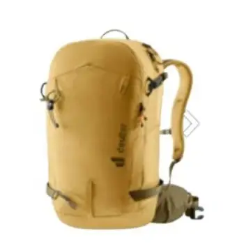 Çantë shpine Deuter Freerider 24L, për ski touring, unisex, ngjyrë Savanna Nori