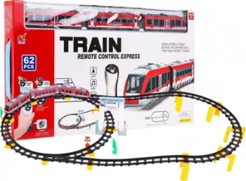 Set tren lodër Passenger Train 2813Y, me telekomandë, drita dhe tinguj, i kuq