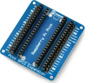 Pllakë zgjeruese GPIO Sb Components Pico, për Raspberry Pi Pico, header mashkull dhe femër, blu