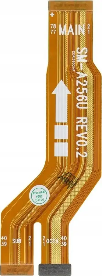 Kabllo fleksibile MAIN Samsung Galaxy A25 SM A256U, lidhje pllakë kryesore, OEM, ngjyrë bronztë