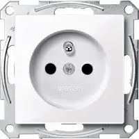 Prizë muri Schneider Electric Merten M-Plan MTN2600-0325, 2P+E, NF, e bardhë antimikrobiale