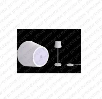 Lampë tavoline V-TAC VT-7522, LED 3000K, e rikarikueshme me USB, e bardhë