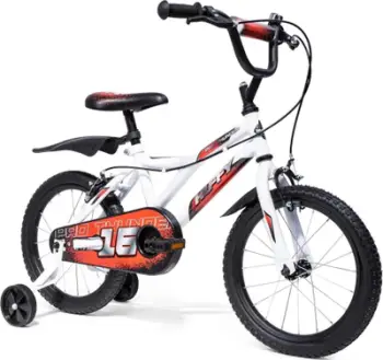 Bicikletë fëmijësh Supercycle Illusion, 16", rrota trajnimi, blu jeshile