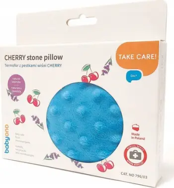Termofor BabyOno Cherry, me bërthama qershie, aromë livando, blu e çelët