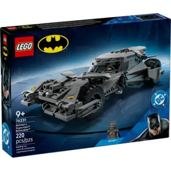 Lodër ndërtuese LEGO DC 76331 Batman v Superman Batmobile, 220 pjesë, me figurë Batman, gri e errët