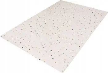 Tapet loje 3 Sprouts Foam Puzzle, pllaka EVA ndërthurëse, motiv terrazzo, rozë e zbehtë