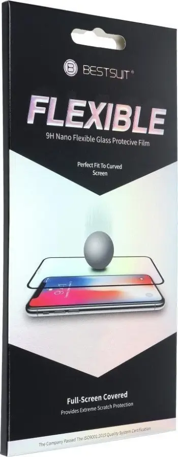 Mbrojtës ekrani Bestsuit Hybrid Glass, Samsung Galaxy A52 5G, 5D Full Glue, me kornizë të zezë