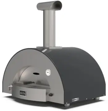 Furrë picash Alfa Forni Classico 2 Pizze Hybrid, për gaz dhe dru, slate grey