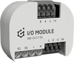 Modul I/O Grenton INO-222-T-01, 2 hyrje 2 dalje, TF-Bus 1-Wire, i bardhë