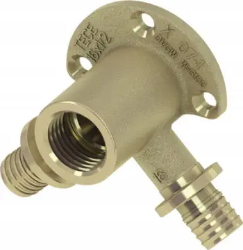 Kënd muror dyfishtë Tece 708501, 16 mm, 1/2", metalik