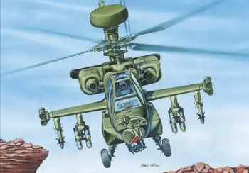 Maket helikopter Mirage WAH-64, shkalla 1:72, për montim, shumëngjyrësh
