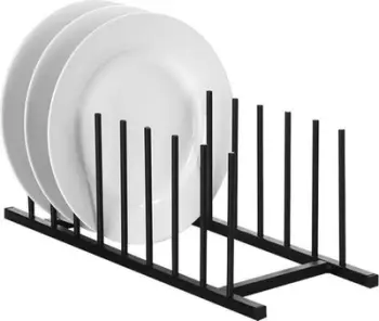 Raft kuzhine për pjata Home Styling Collection, 34.5 x 12.5 cm, i zi