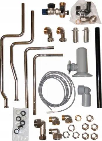 Set lidhës sipërfaqësor Vaillant VIH R 150, për bojler dhe kaldajë, metalik