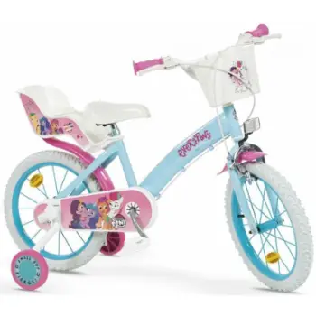 Biçikletë për fëmijë Toimsa My Little Pony 1697, 16", me rrota ndihmëse, blu