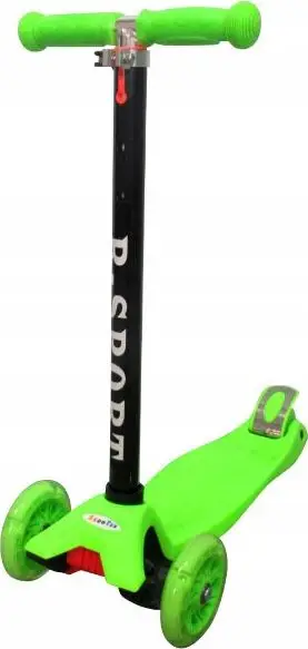 Trotinet për fëmijë H1g R-Sport, 3 rrota, LED, deri 50 kg, jeshil