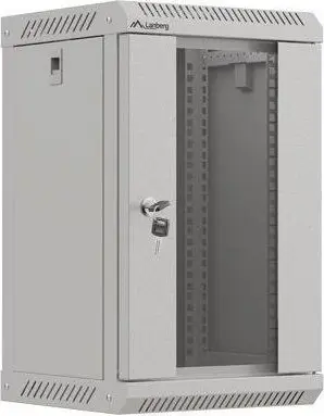 Kabinet rack muri Gembird 10" 9U, 300x300x503mm, derë xhami, gri