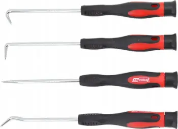 Set veglash me grep dhe shufra SWIVEL END CAP, 4 copë, çelik karboni