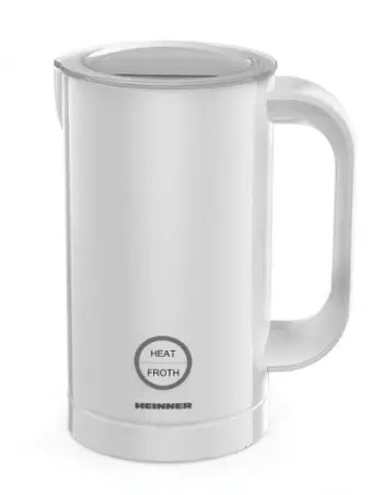 Shkumues qumështi Heinner HMFR-450WH, 450W, me ngrohje, i bardhë