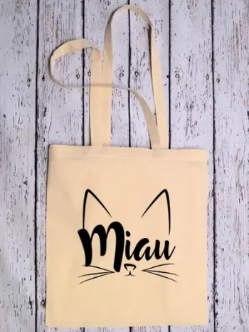Çantë pambuku për pazar Cotton Shopping Bag, 38 x 41 cm, 170 GSM, me print