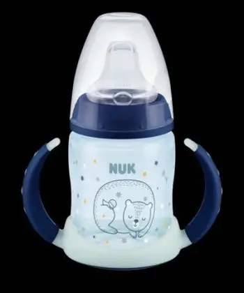 Biberon Nuk Night, 6–18 muaj, transparent