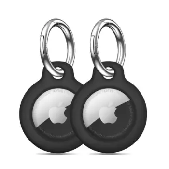 Mbajtëse Tech-Protect Rough për Apple AirTag, set 2 copë, e zezë