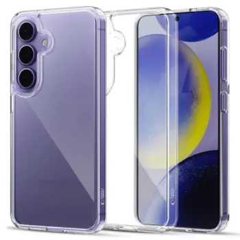 Këllëf telefoni Tech-Protect Flexair Hybrid për Galaxy S25, transparent, kundër goditjeve