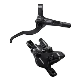 Sistem frenash hidraulike pasme Shimano MT401, 2 pistona, për disk, i zi