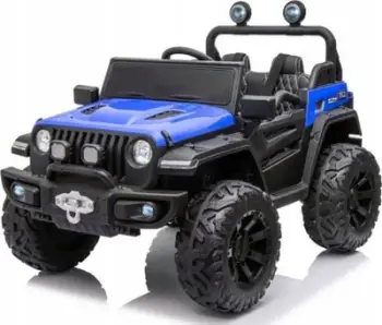 Vetura elektrike për fëmijë Ramiz Jeep Master Of Terain, me telekomandë, muzikë MP3, blu