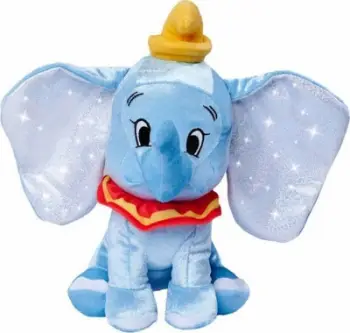 Lodër pelushi Disney Dumbo, 25 cm, edicioni 100 vjetori, blu