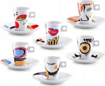Set ena porcelani Zeller, për përdorim të përditshëm, dizajn elegant, e bardhë