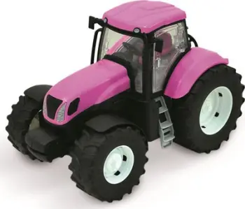 Lodër traktor Adriatic, shkalla 1:14, plastikë e qëndrueshme, rozë
