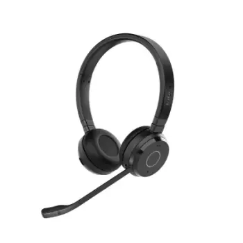 Kufje Jabra Evolve 65 UC Stereo, pa tela, me mikrofon, të zeza