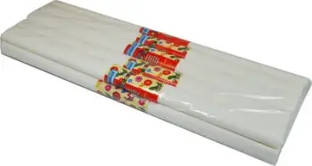 Letër krep Crepe Paper 01, set 10 copë, e bardhë