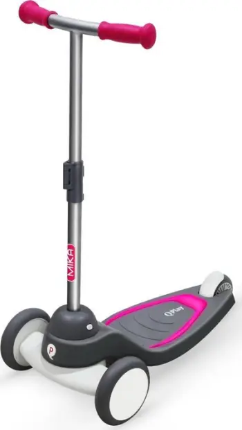 Trotinet Qplay Mika, 3 rrota, LED, rozë