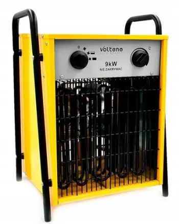 Ngrohës elektrik Volteno VO1822, 9kW, me ventilator, i verdhë