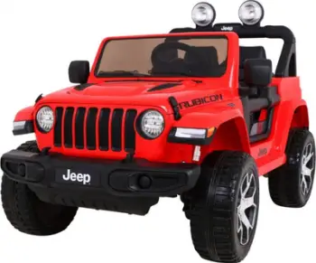 Makina elektrike për fëmijë Jeep Wrangler Rubicon 4x4, me bateri, sedilje eco leather, jeshile
