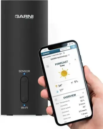 Gateway moti WiFi Garni GTway Plus, për stacion moti, i zi